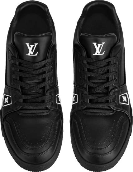 lv sneakers black|all black louis vuitton sneakers.